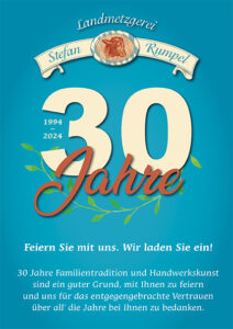 30 Jahre Metzgerei Rumpel, Bruckmühl